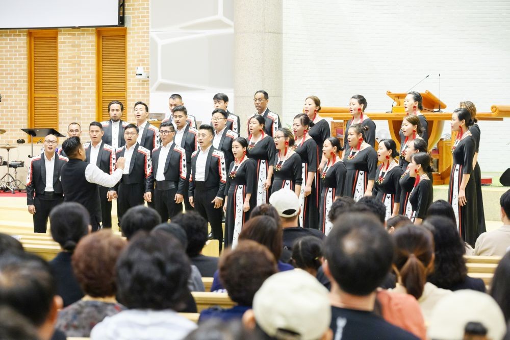 The Nagaland Chamber Choir representing India in the 12th World Choir Games won two gold medals. (Photo Courtesy: Ham Young In)